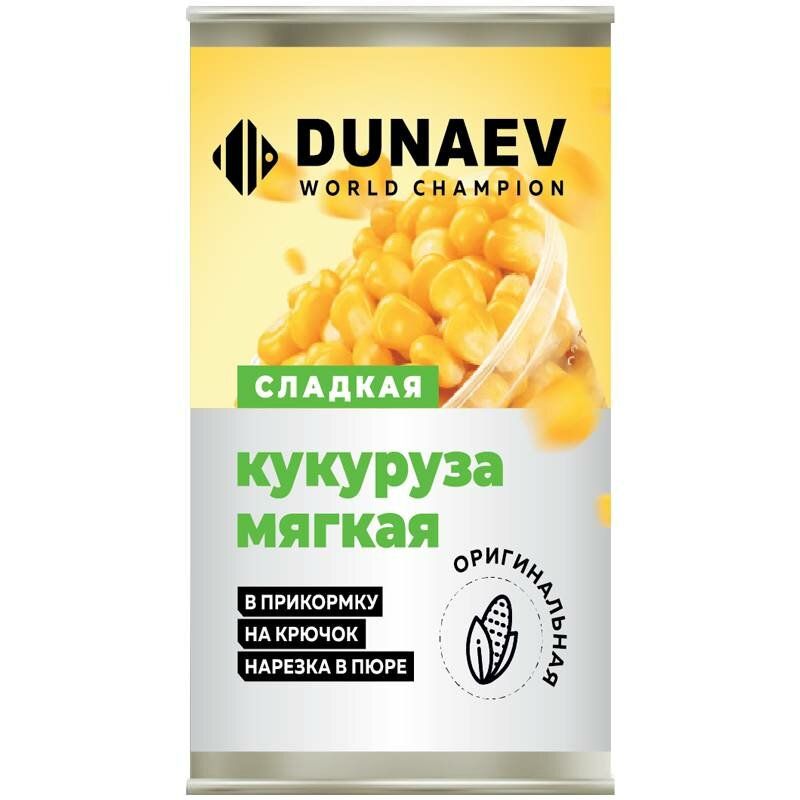 

Добавка для прикормки Dunaev Кукуруза Оригинальная 400 мл 1 металлобанка, Разноцветный, Добавка для прикормки металлобанка 400 мл
