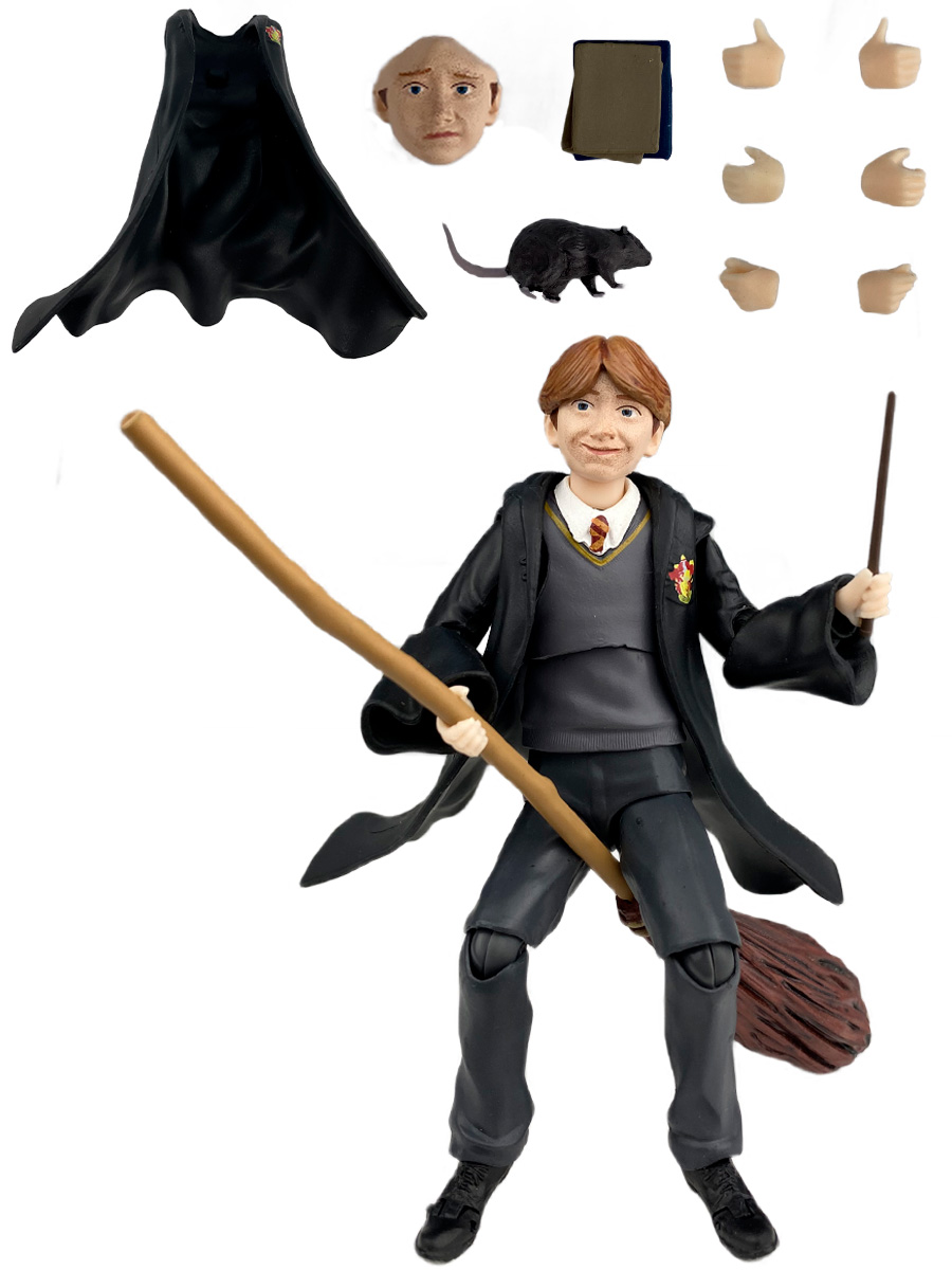 

Фигурка Рон Уизли Гарри Поттер Harry Potter подвижная, аксессуары, 12 см, Рон Уизли Гарри Поттер Harry Potter