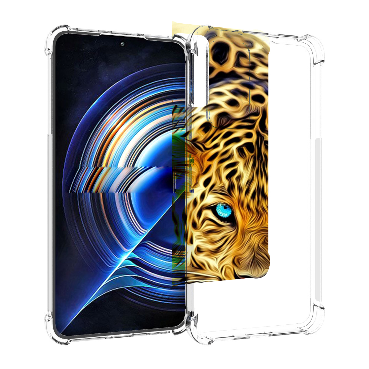 

Чехол MyPads Голубоглазый-гепард для Tecno Camon 19 Neo, Прозрачный, Tocco