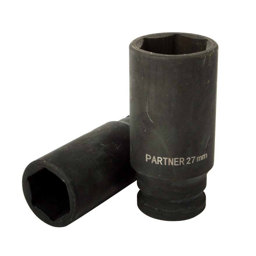

Головка 1/2'' ударная глубокая, 27мм (6гр)'' Partner 4458527 PA