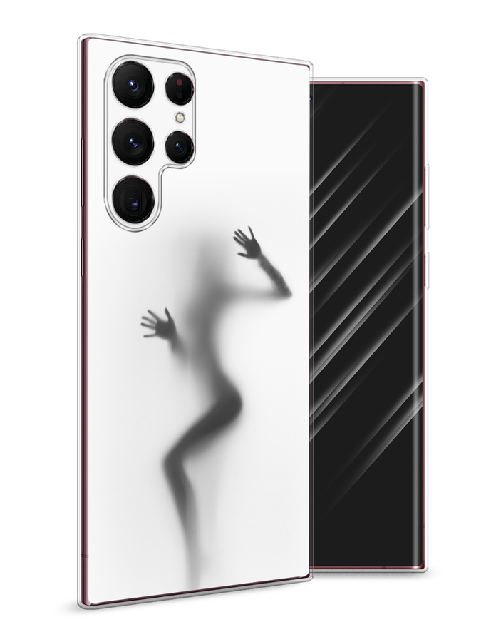 

Чехол Awog на Samsung Galaxy S22 Ultra / Самсунг S22 Ultra "Девушка в душе", Серый;белый;черный, 2104050-7