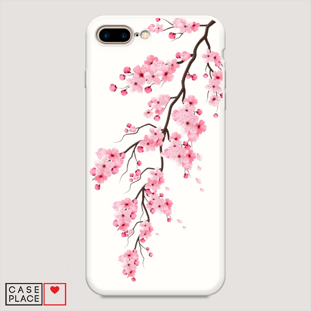 

Чехол Awog на Apple iPhone 8 Plus / Айфон 8 Plus "Розовая сакура", Разноцветный, 10957-1