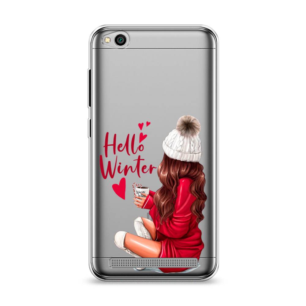 

Чехол на Xiaomi Redmi 5A "Hello winter", Красный;белый;коричневый, 32850-5