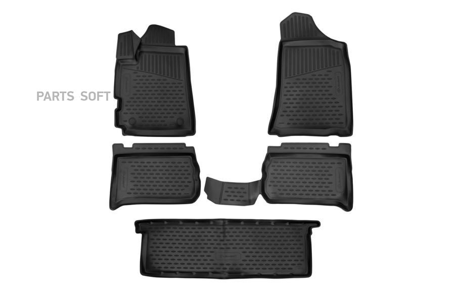 

Коврики 3D в салон подходят для LIFAN MyWay, 2017- кроссовер, 5шт. (полиуретан)/Лифан Май