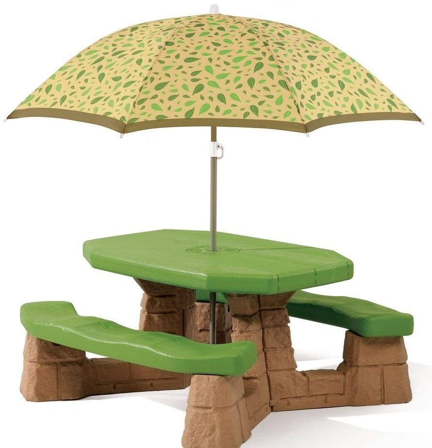 Столик Step2 Пикник, с зонтом, в ассортименте, 787799 step 2 пикник складной столик с зонтиком