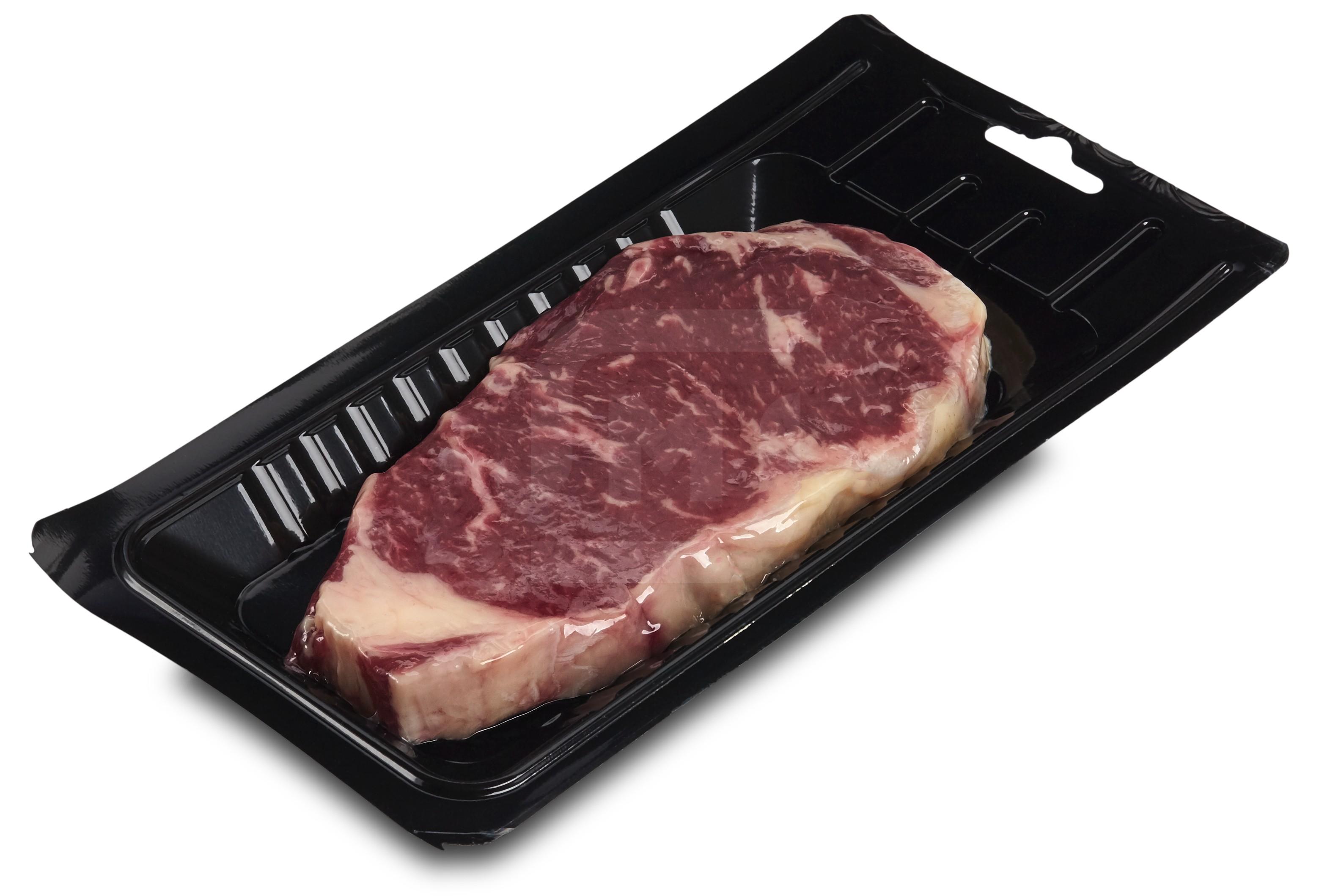 

Стейк из мраморной говядины без кости Стриплойн Мираторг Black Angus охлажденный 250 г