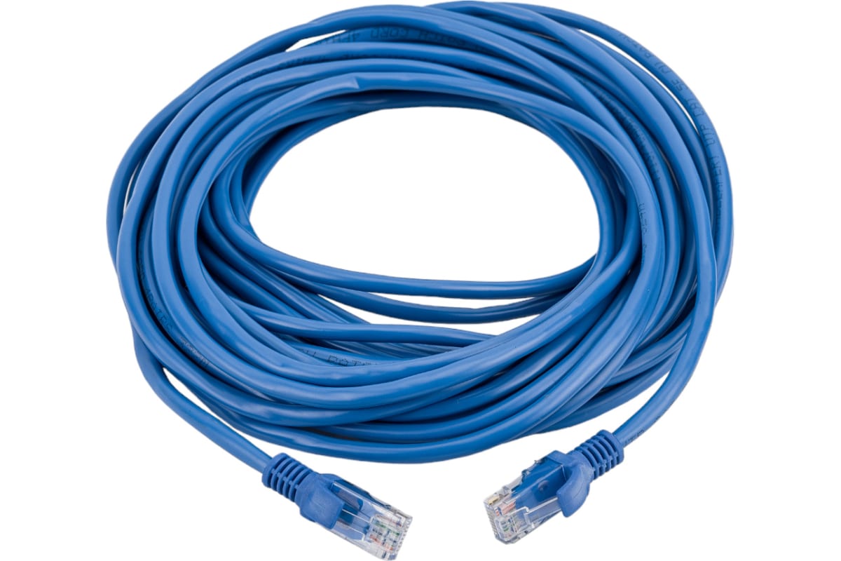 

Патч-корд Cablexpert RJ-45 - RJ-45 вилка-вилка 10м (PP10-10M/B) синий