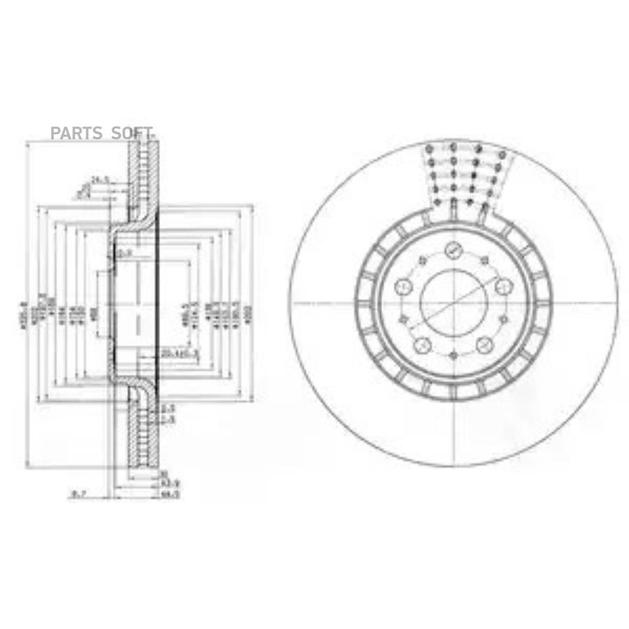 

Тормозной диск DELPHI BG9783C