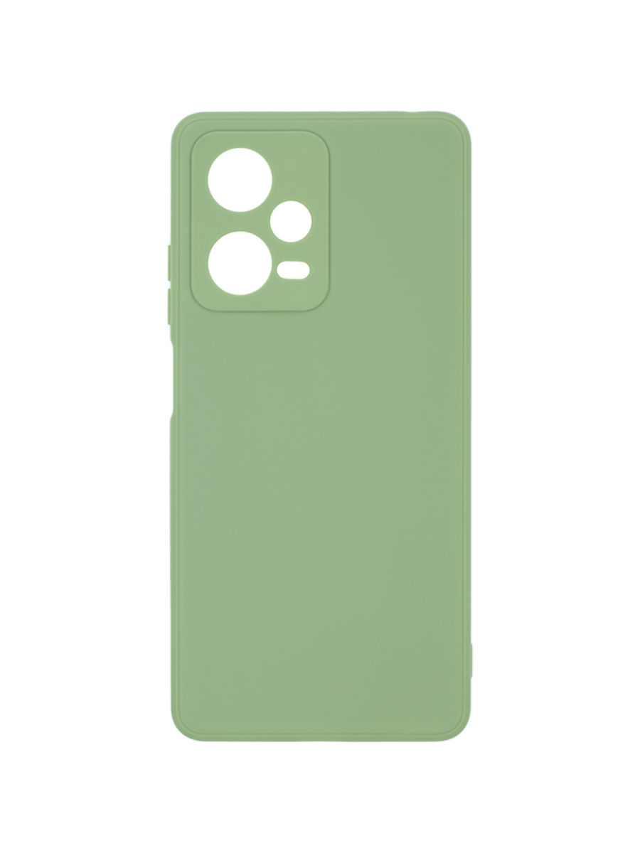 фото Чехол накладка для xiaomi redmi note 12 pro 5g с микрофиброй, оливковый zibelino