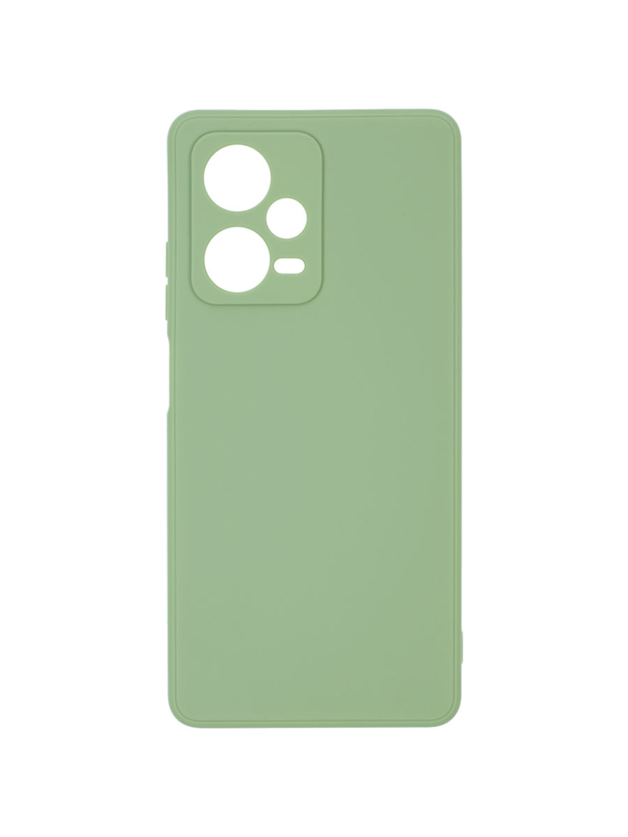 фото Чехол накладка для xiaomi redmi note 12 pro plus 5g с микрофиброй, оливковый zibelino