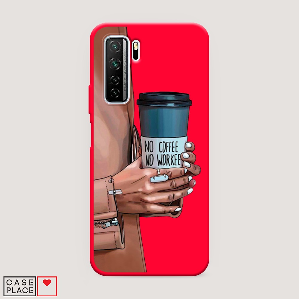 

Чехол Awog на Honor 30S Global/Huawei P40 Lite 5G/Nova 7 SE "No coffee"