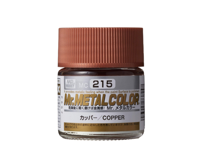 

Краска акриловая на специальном разбавителе MR.HOBBY Mr.Metal Color Copper MC-215 металлик, Медный