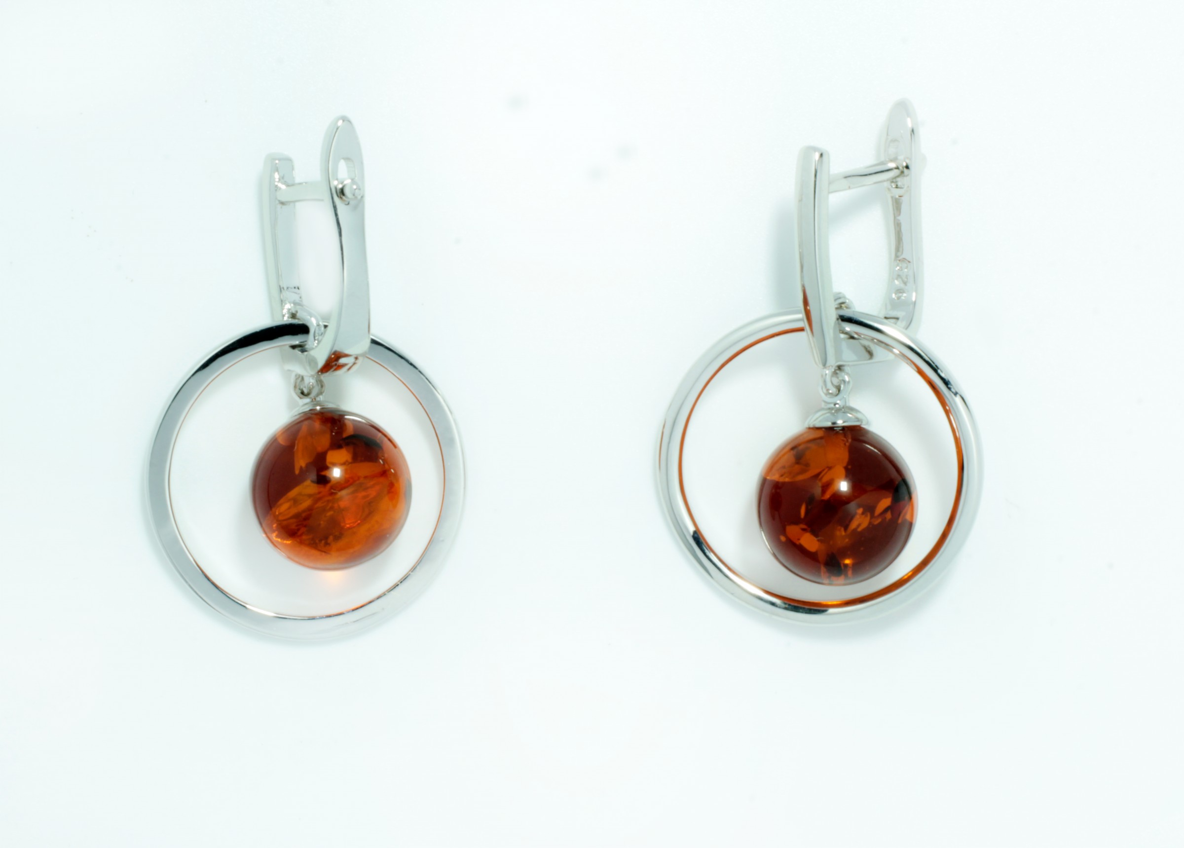 

Серьги из бижутерного сплава T&Z_Mineral 450P_4, янтарь, 450P_4