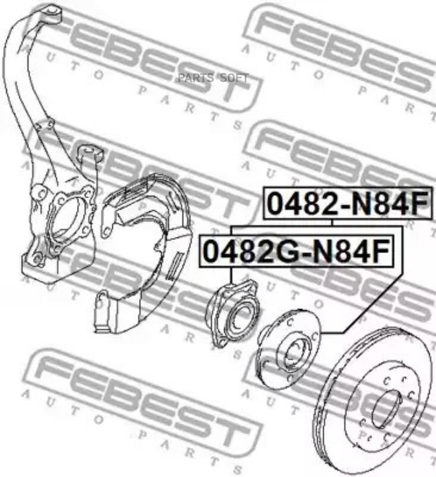 

FEBEST Ступица FEBEST 0482GN84F