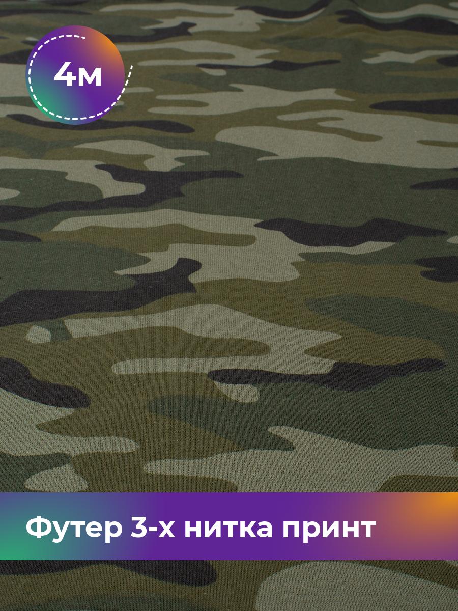 

Ткань Футер 3-х нитка принт с начёсом (ОЕ) Shilla, отрез 4 м * 185 см зеленый 4_22688.001, 18111039