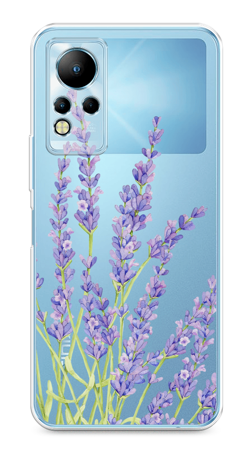 

Чехол на Infinix Note 11/12 G88 "Лавандовые стебли", Фиолетовый;зеленый, 3101850-1