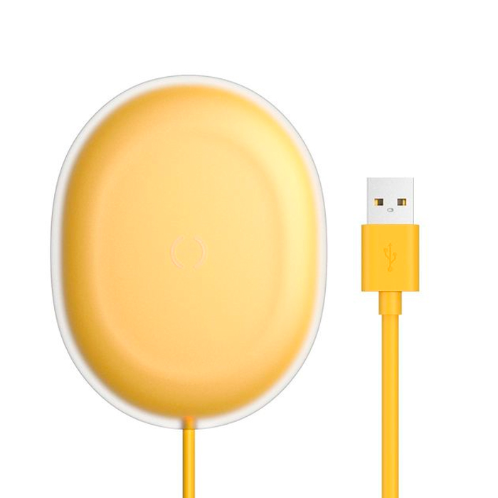 Беспроводное зарядное устройство Baseus Jelly, 15 W желтый (WXGD-0Y)
