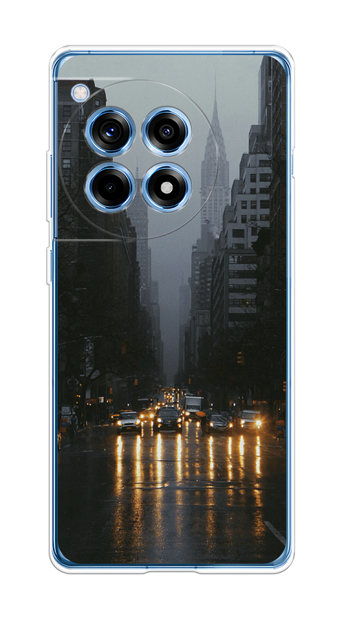 

Чехол на OnePlus Ace 3/12R "Дождливый Нью Йорк", Черный;серый, 154650-1