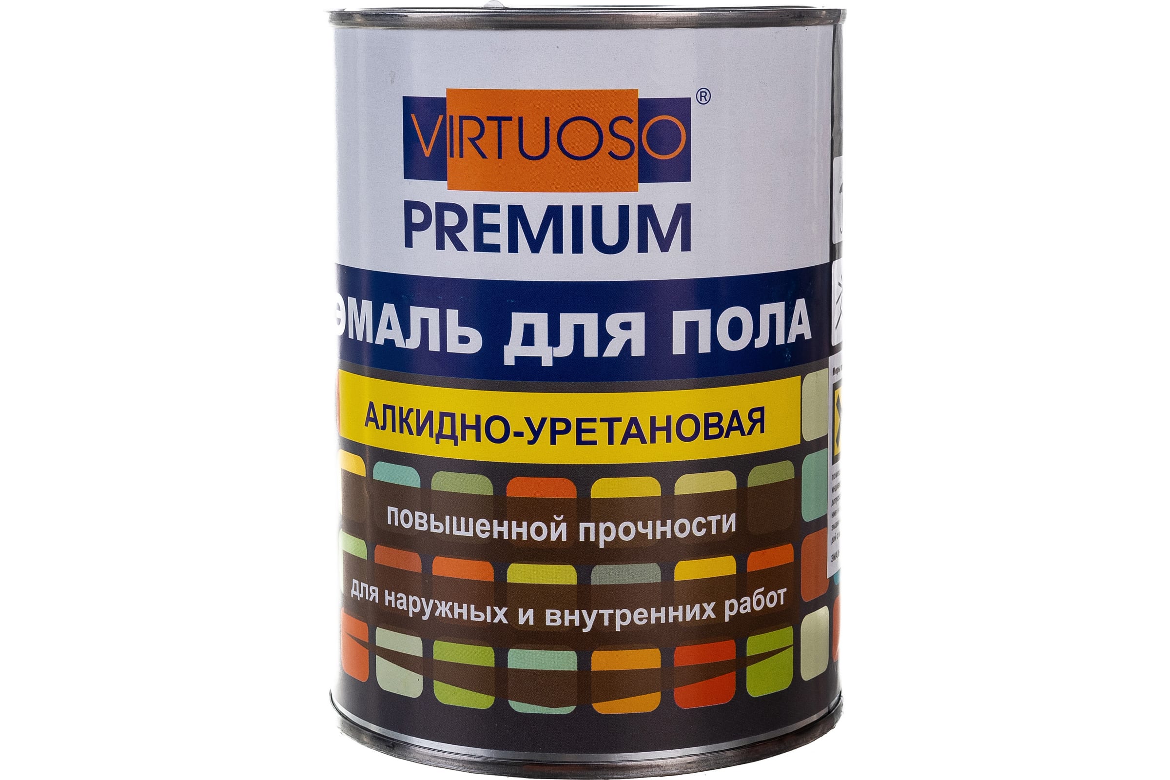 

VIRTUOSO Эмаль PREMIUM алкидно-уретановая для пола золотисто-коричневая 0,9кг 11595981