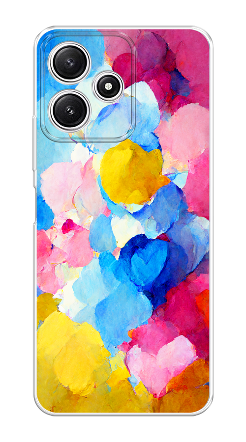 

Чехол на Xiaomi Redmi 12 5G/12R/Poco M6 Pro 5G "Яркие пятна", Синий;голубой;желтый;розовый, 319650-1