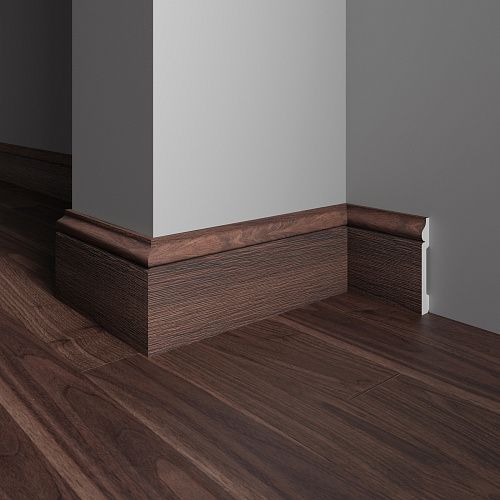 Плинтус напольный Decor-Dizayn 005-88SH Дуб тобакко, размер 79х13x2400мм