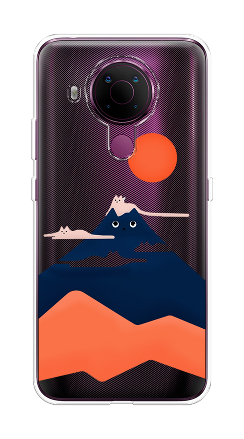 

Чехол на Nokia 5.4 "Кот-гора", Черный;оранжевый, 123650-4