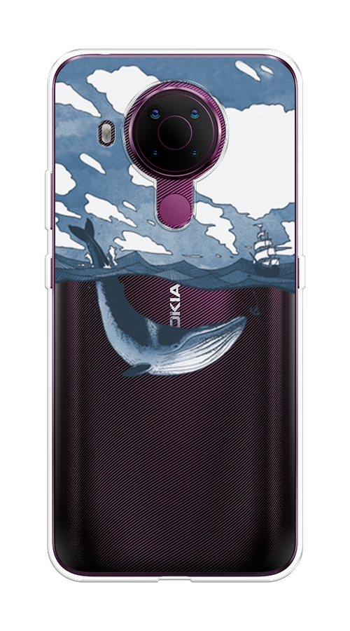 

Чехол на Nokia 5.4 "Большой кит", Синий, 123650-1