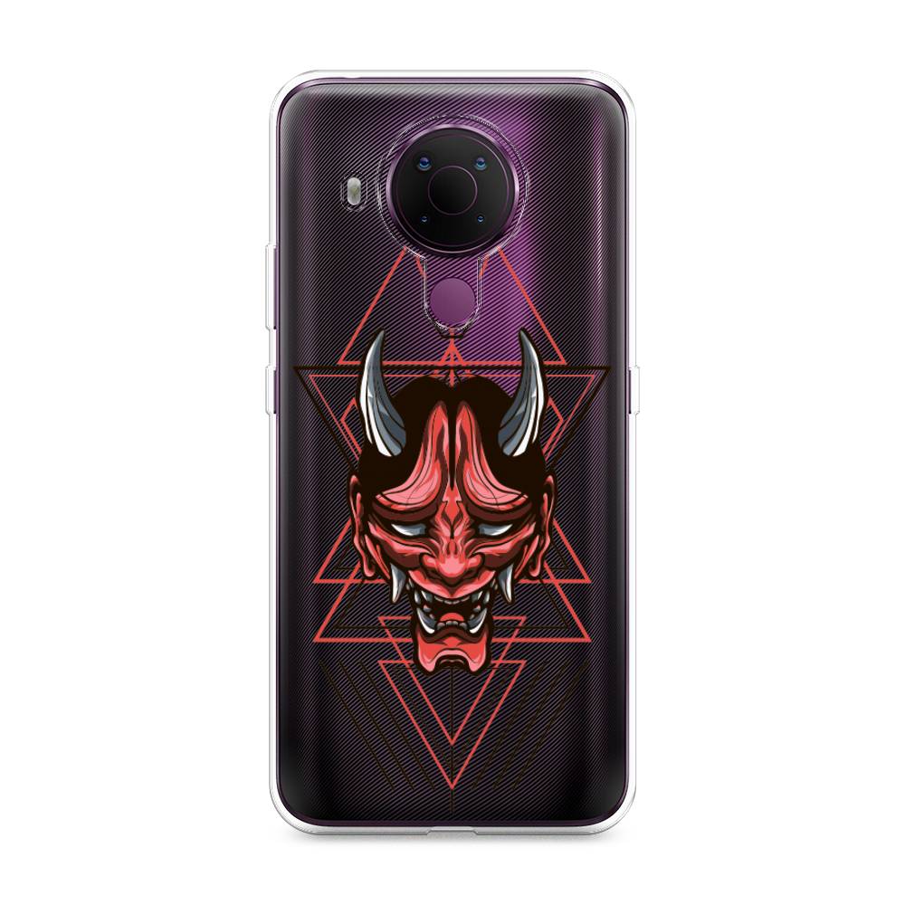 

Чехол на Nokia 5.4 "Hanya Oni mask", Серый;красный;черный, 123650-4