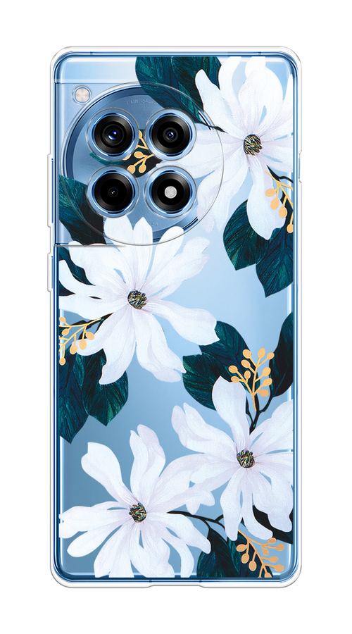 

Чехол на OnePlus Ace 3/12R "Delilah Flower", Зеленый;белый, 154650-1