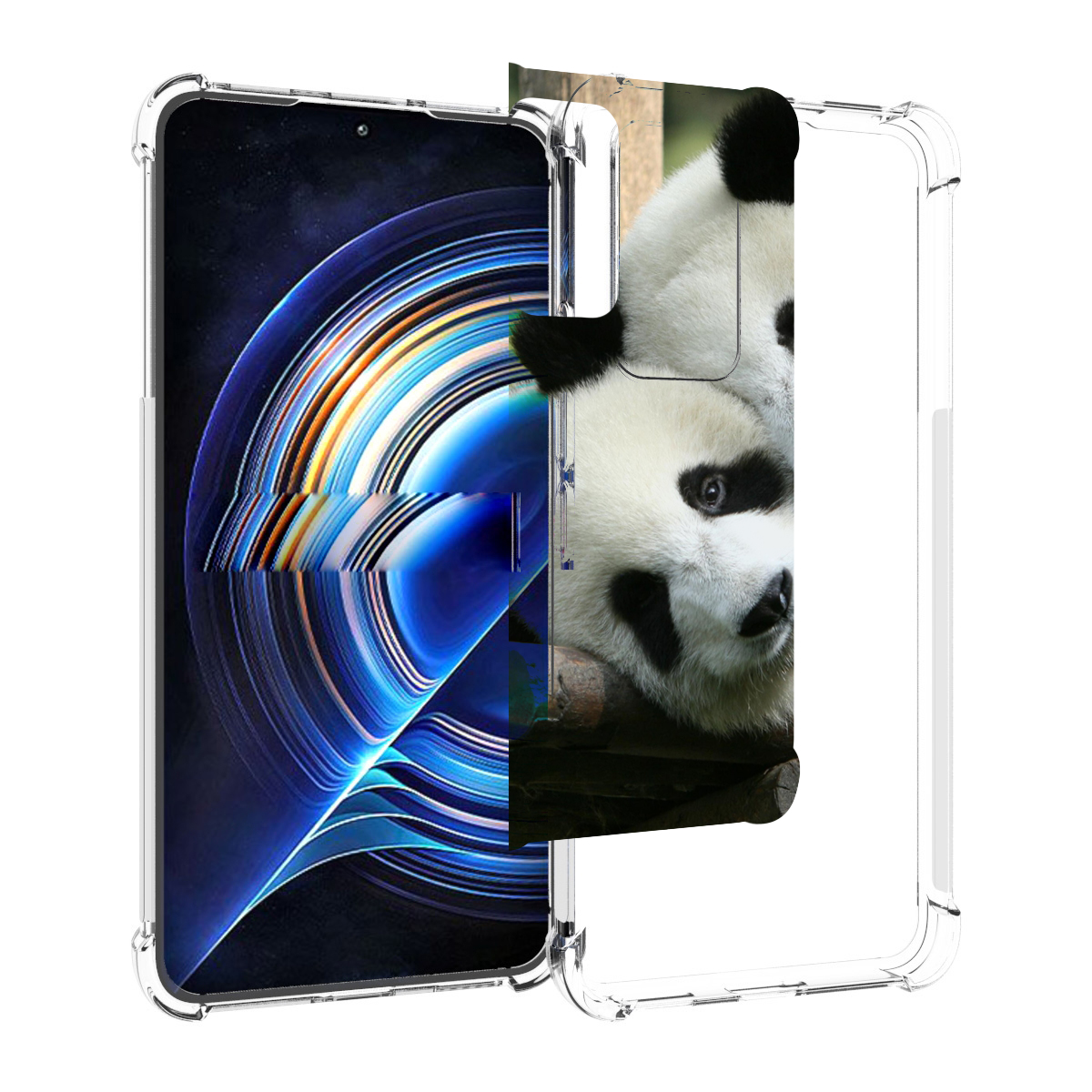 

Чехол MyPads Две-панды для Tecno Camon 19 Neo, Прозрачный, Tocco