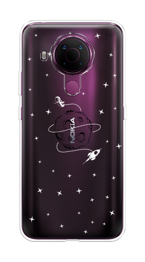 

Чехол на Nokia 5.4 "Полет вокруг луны", Белый;серый;черный, 123650-2
