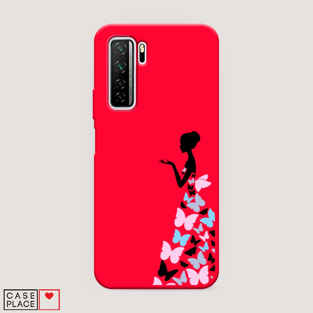 

Чехол Awog на Honor 30S Global/Huawei P40 Lite 5G/Nova 7 SE "Платье из бабочек"