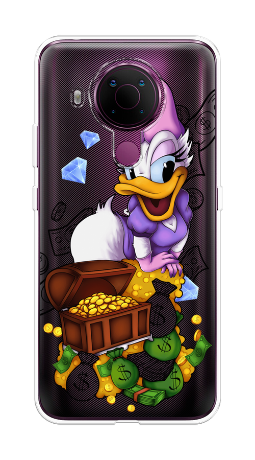 

Чехол на Nokia 5.4 "Rich Daisy Duck", Коричневый;белый;фиолетовый, 123650-6