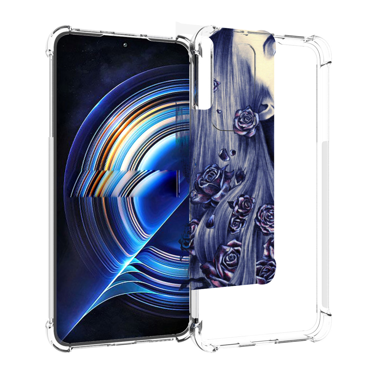 

Чехол MyPads Девушка с розами женский для Tecno Camon 19 Neo, Прозрачный, Tocco