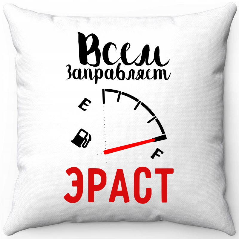 

Подушка декоративная Море Маек Белая 40х40, всем заправляет эраст, Белый, Белая 40х40