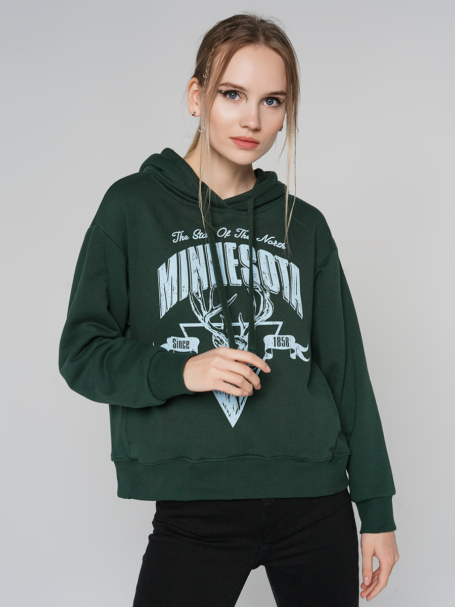 

Худи женское ТВОЕ 84663 цв. зеленый р.XL, 84663