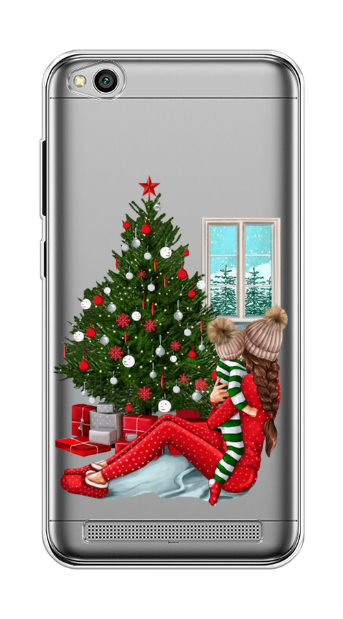 

Чехол на Xiaomi Redmi 5A "Новый год с мамой", Красный;зеленый;голубой, 32850-6