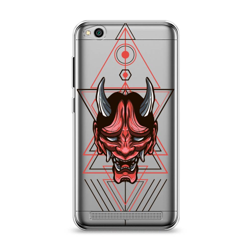 

Чехол на Xiaomi Redmi 5A "Hanya Oni mask", Серый;красный;черный, 32850-4