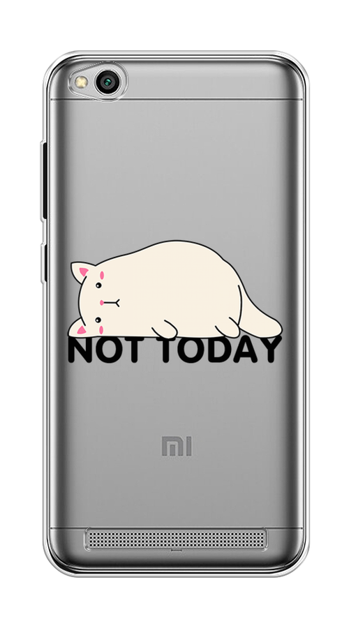 

Чехол на Xiaomi Redmi 5A "Cat not today", Белый;розовый;черный, 32850-1