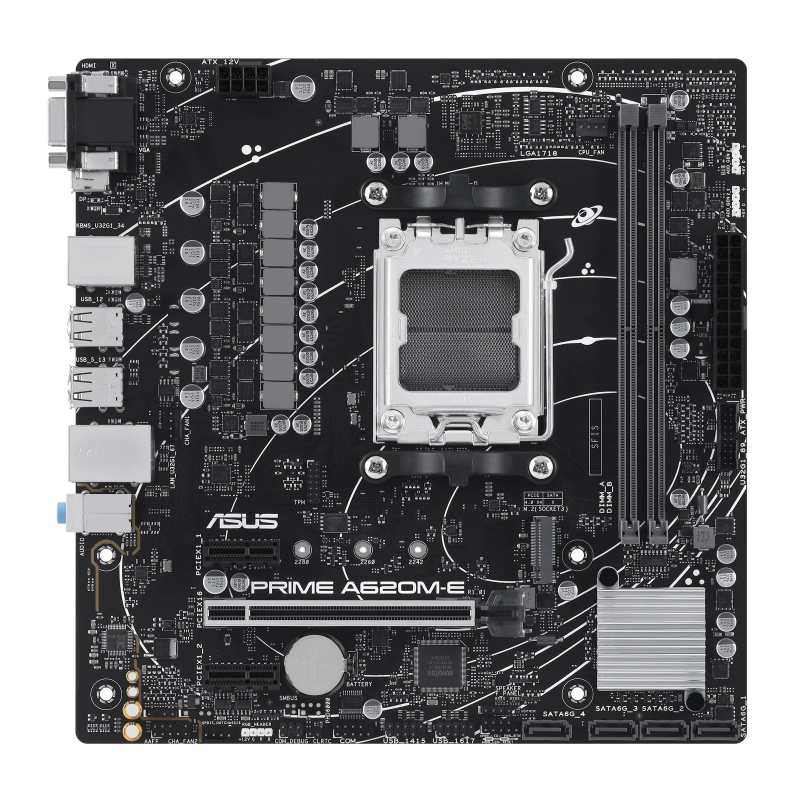 

Материнская плата ASUS PRIME A620M-E-CSM (90MB1F50-M0EAYC), PRIME A620M-E-CSM