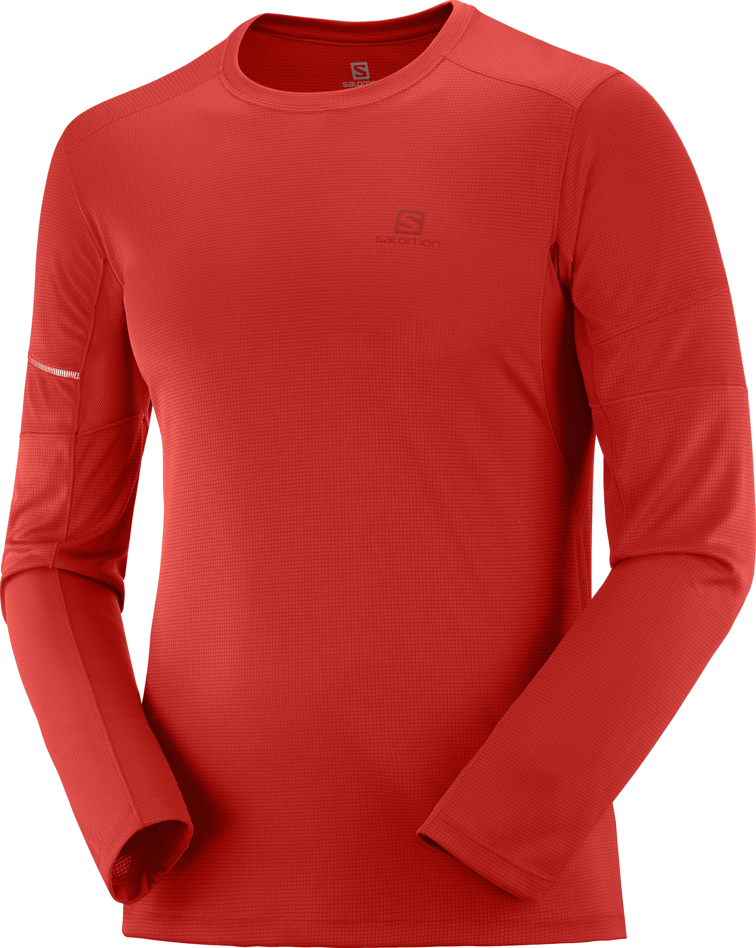 

Лонгслив мужской Salomon Agile Ls Tee красный M, Agile Ls Tee