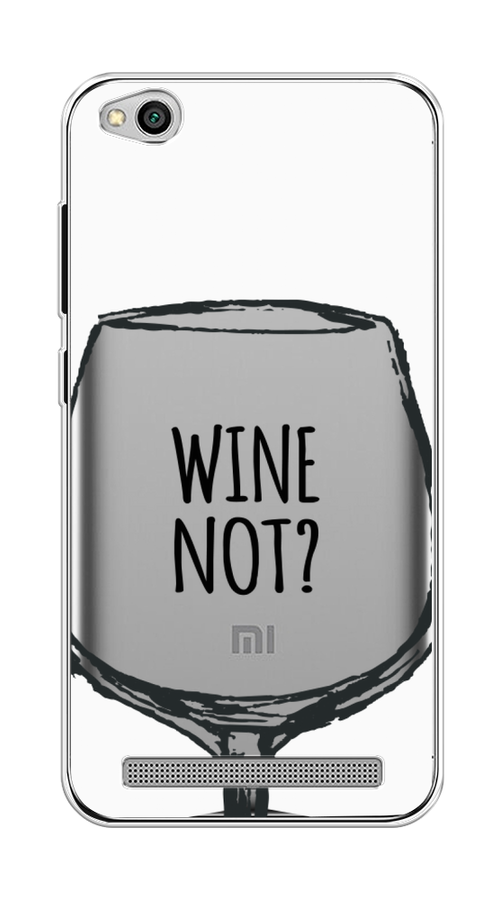 

Чехол на Xiaomi Redmi 5A "Wine not white", Белый, 32850-6