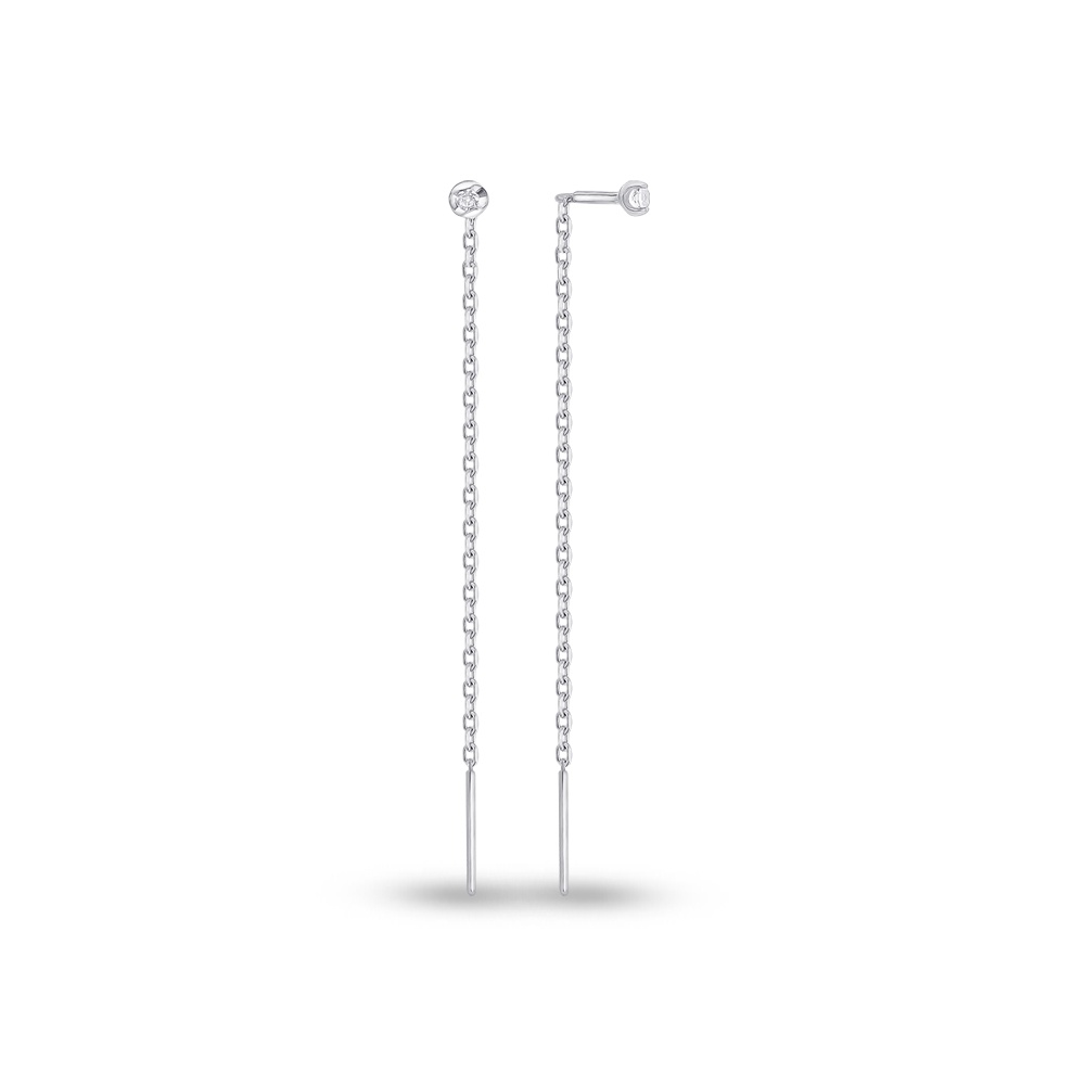 

Серьги из серебра с фианитом 585Gold 702008570, 702008570
