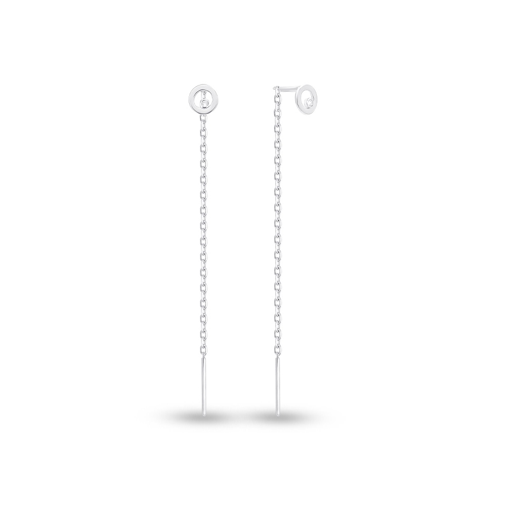 

Серьги из серебра с фианитом 585Gold 702008567, 702008567