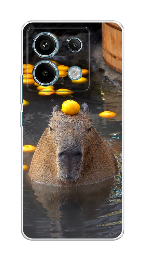 

Чехол на Xiaomi Redmi Note 13 Pro 5G "Капибара отдыхает", Коричневый;оранжевый;серый, 320150-1