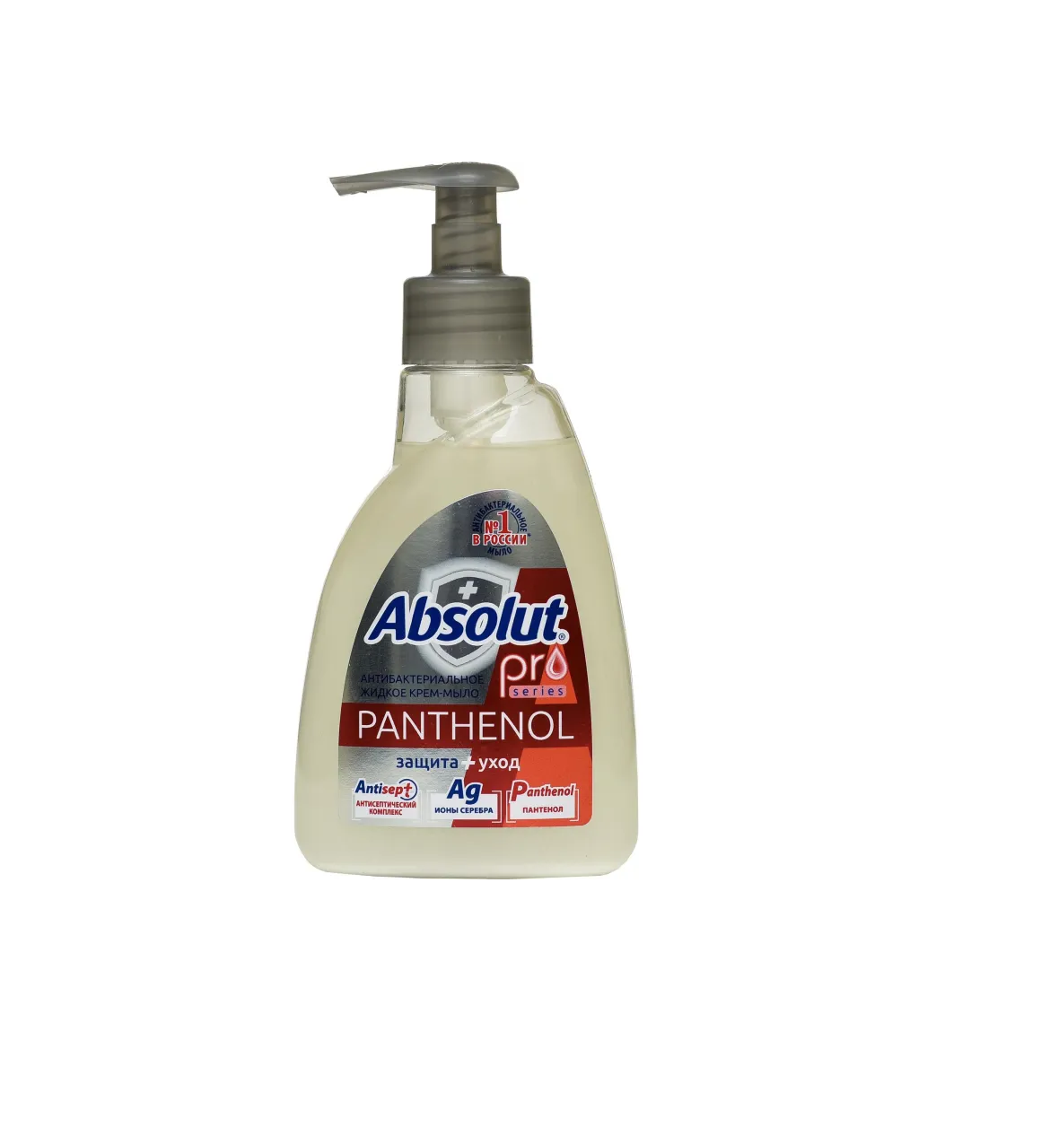Мыло жидкое Absolut Pro Серебро и Пантенол 250 г  6 штук мыло жидкое absolut ромашка антибактериальное 250 мл 6 штук