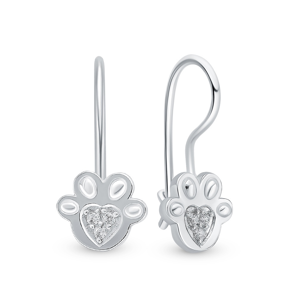 

Серьги из серебра с фианитом 585Gold 902000604, 902000604