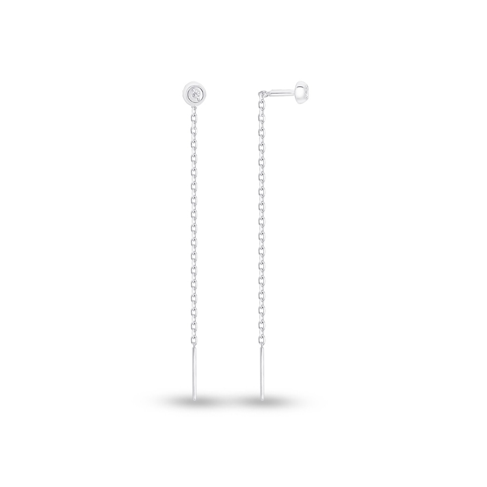 

Серьги из серебра с фианитом 585Gold 702008604, 702008604