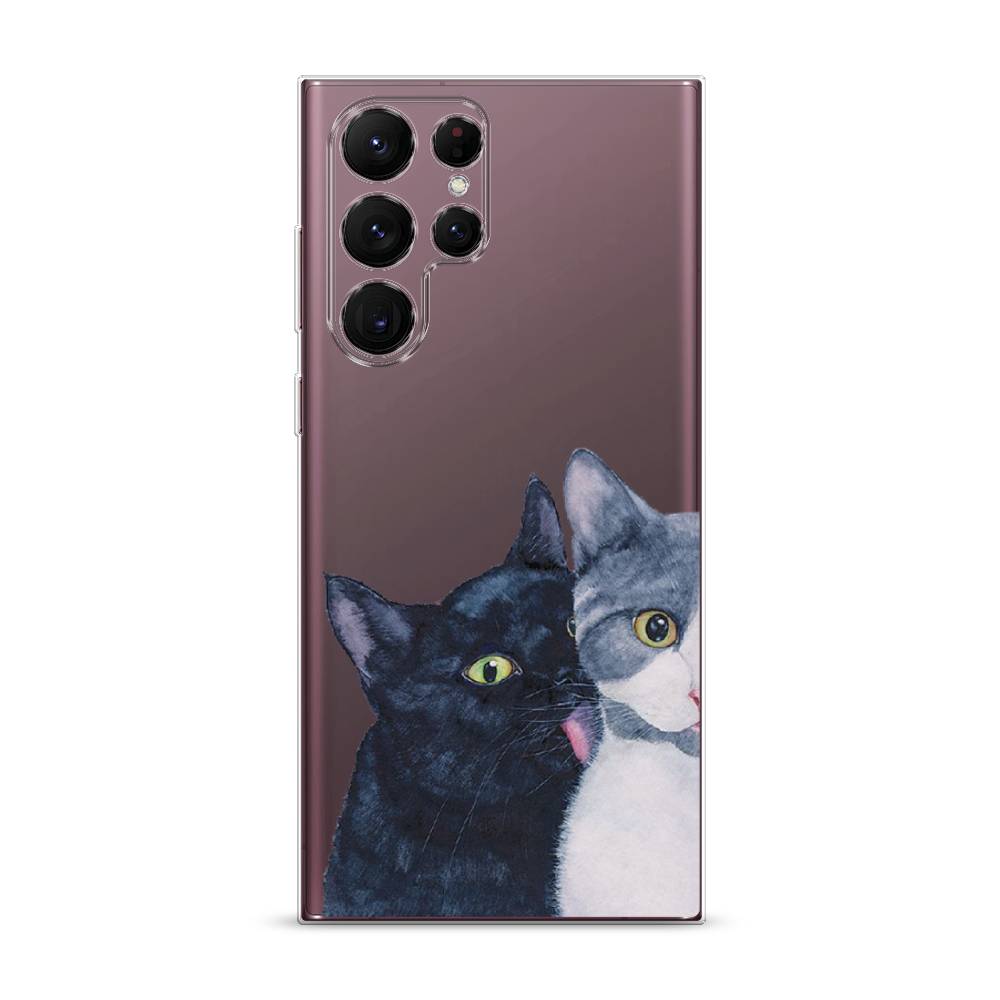 

Чехол Awog на Samsung Galaxy S22 Ultra / Самсунг S22 Ultra "Кошачья любовь", Синий, 2104050-1