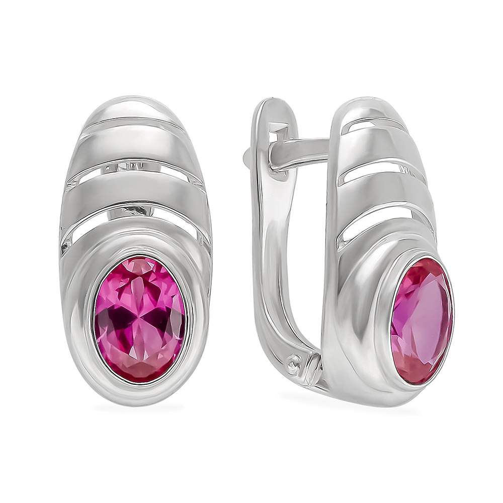 

Серьги из серебра с фианитом 585Gold 702008627, 702008627